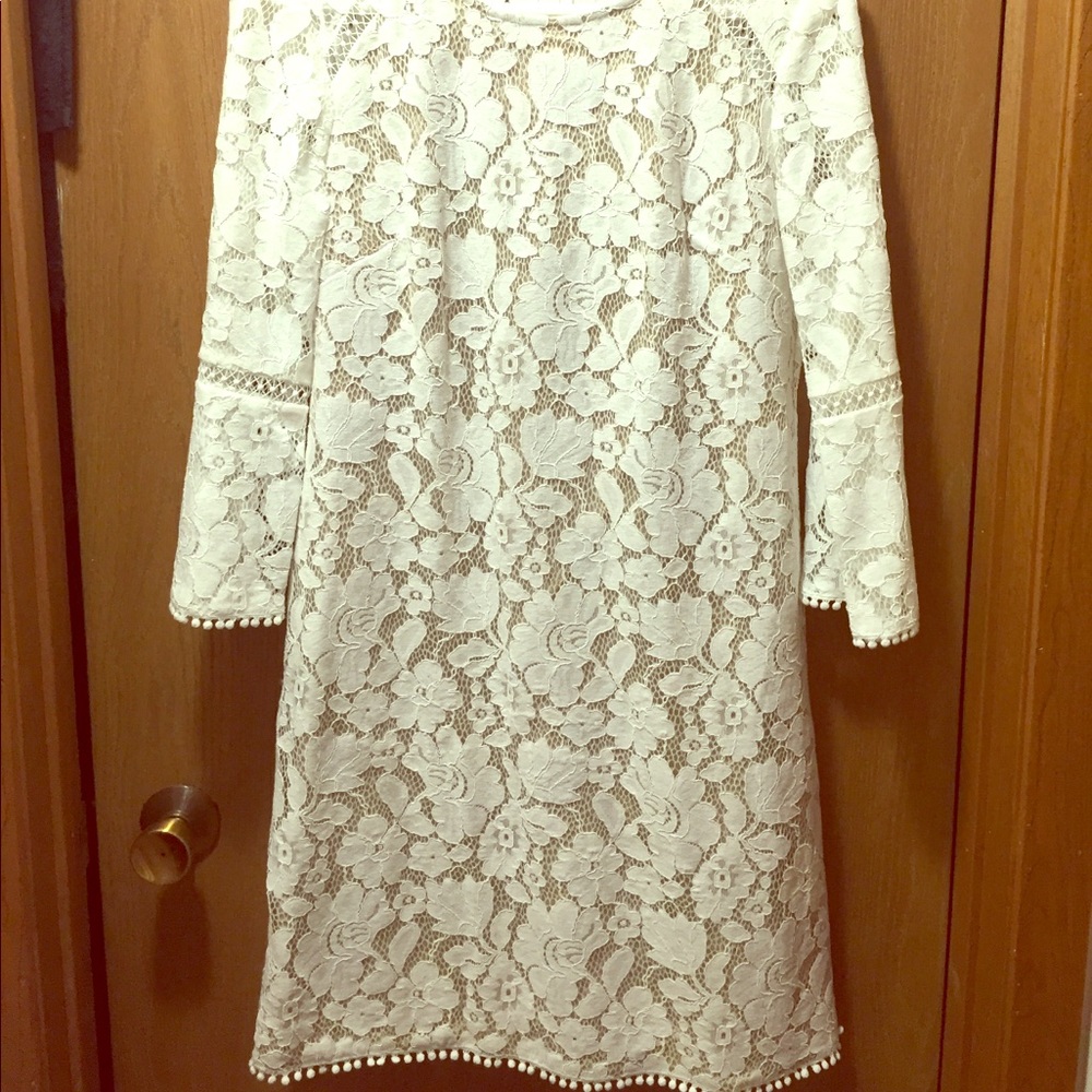 White lace dress